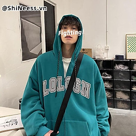 Áo Khoác Sweater Có Mũ Trùm Phối Khóa Kéo In Chữ Kiểu Đường Phố Mỹ Thời Trang Thu Đông Cho Các Cặp Đôi Cỡ M-3XL