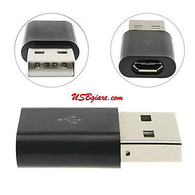 Mua Đầu jack chuyển đổi cổng Micro USB cái sang đầu USB đực - USB to Micro USB 5Pin female jack