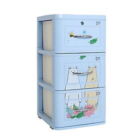Mua  Chính hãng Qui Phúc  Tủ nhựa trẻ em LUCKY 3 tầng  nhựa chính phẩm 100% an toàn cho bé