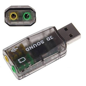 Usb Ra Sound 5.1 (3D) Hỗ Trợ 1 Jack Âm Thanh, 1 Jack Mic