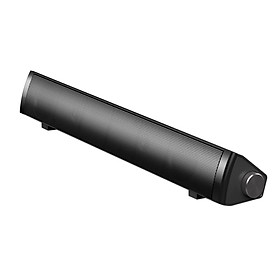 SADA V105 Speaker Bar Computer Speakers Wired Computer Sound Bar Stereo USB Powered Mini Long Soundbar Speaker with HiFi