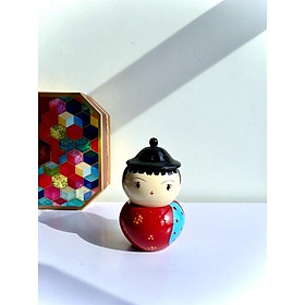 Mua Búp bê trang trí  chất liệu gỗ phủ sơn mài  hàng thủ công chất lượng cao