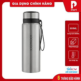 Bình Giữ Nhiệt Bằng Thép Không Gỉ Lock&Lock Vacuum Bottle LHC6180SLV (800ML)