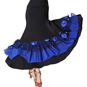 Trang Phục Khiêu Vũ Flamenco Váy Dài Waltz Sequined