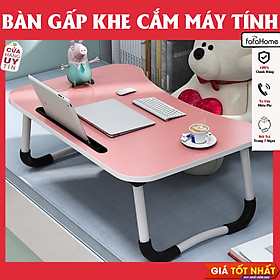 Mua Bàn Học Gấp Gọn Thông Mình Có Khe Để Máy Tính Bảng Cực Tiện