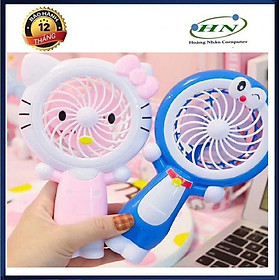 Mua Quạt tích điện cầm tay có đèn LED phát sáng. Siêu đáng yêu ngộ ngĩnh-HN