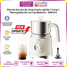 Mua Máy tạo bọt sữa đa năng chuyên nghiệp 7 trong 1 thương hiệu Mỹ cao cấp Biolomix BMF201 - Hàng chính hãng