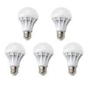 bóng nấm led 9W  vỏ nhựa ánh sáng trắng & vàng