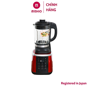 Máy làm sữa hạt đa năng 7 chức năng Mishio MK160 1.75L 1000W - Màu đỏ - Hàng chính hãng