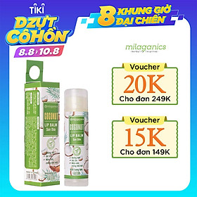 Son Dưỡng Môi Dừa Milaganics 4.5g