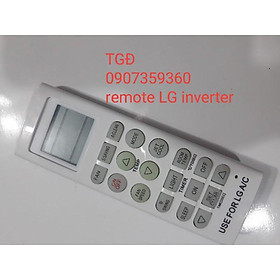 Remote dành cho máy lạnh LG dòng inverter ( tặng kèm pin )