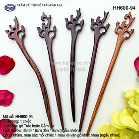 Trâm cài tóc bằng gỗ Cẩm Lai/Trắc (Đủ kiểu dáng) HH600 - phong cách cổ trang, điêu khắc sang chảnh HOT TREND cho nữ  - HAHANCO