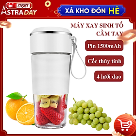 Hình ảnh Máy xay sinh tố cầm tay mini, cốc xay sinh tố đa năng CTFAST - JUICER 01 (50W - 300ml) : Thiết kế cảm ứng tự động, cốc xay thủy tinh an toàn tuyệt đối khi sử dụng, pin sạc 1500 mAh - Hàng chính hãng