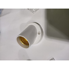 Mua Đui đèn kiểu ngồi xéo màu trắng đui e27