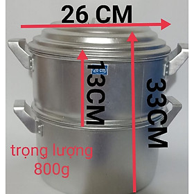 XỬNG NHÔM HẤP XÔI, ĐA NĂNG LOẠI 3 KG GẠO NẾP 