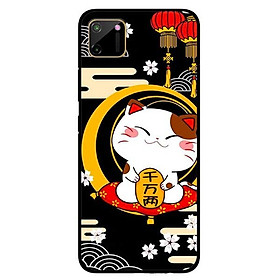 Ốp lưng dành cho Realme C11 mẫu Mèo Nền Đen