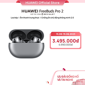 Mua Tai nghe Bluetooth HUAWEI FreeBuds Pro 2 | Loa kép | Âm thanh trung thực | Chống ồn chủ động thông minh 2.0 | Hàng Chính Hãng