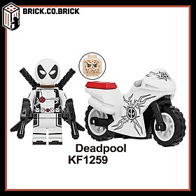 Nhân vật Đồ chơi Siêu anh hùng Deadpool kèm Motor Siêu chất Lắp ráp Minifigure Super Heroes KF6100