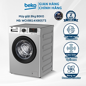 Mua Máy Giặt BEKO 8kg Cửa Trước  Giặt Hơi Nước Steamcure  Cảm Biến Thông Minh Optisense - WCV8614XB0STS - Hàng Chính Hãng
