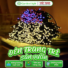 Đèn Trang Trí Năng Lượng Mặt Trời Dây LED 100 Bóng - Chiều Dài 12M - Trang Trí Mọi Góc Cạnh - DA3016