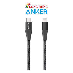 Hình ảnh Cáp USB Type-C to iP Anker MFI PowerLine+ II 0.9m A8652/1.8m A8653 - Hàng chính hãng