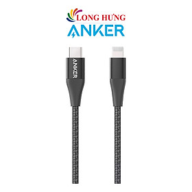 Cáp USB Type-C to iP Anker MFI PowerLine+ II 0.9m A8652/1.8m A8653 - Hàng chính hãng