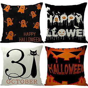 4pcshalloween trang trí gối 45,72 x 45,72 cm Trang trí Halloween, Đồ dùng trang trí trang trại trang trại trang trại trang trại trang trại