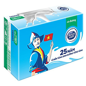 Thùng 48 Hộp Sữa Tươi Tiệt Trùng Dutch Lady Cô Gái Hà Lan Có Đường (48X180ml)