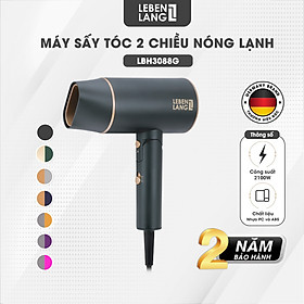 Máy sấy tóc Lebenlang LBH3088 (2100W) của Đức, kiểu gấp gọn, chống xơ rối tóc - hàng chính hãng - Đen