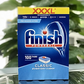 Viên rửa chén/ bát cao cấp FINISH Classic (100 viên) - Dành cho máy - Nhập khẩu từ Đức