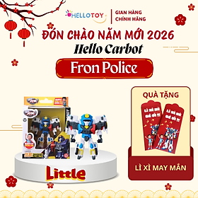 Đồ chơi Robot Little Fron Police Hello Carbot HC-F-002SD Nhựa PVC 120*72*130mm An toàn cho trẻ em Trên 37 tháng