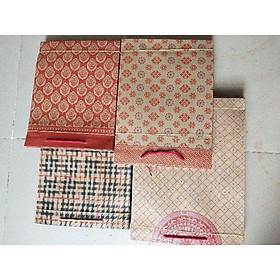Túi tết, túi giấy kraft hoa kẻ