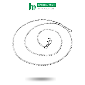 Dây Chuyền Nữ Bạc Hiểu Minh DCN002X kiểu s dẹt to