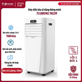Mua Điều hòa di động 9000 BTU - 12.000 BTU FUJIHOME  máy lạnh đứng di động mini 4 chức năng  làm lanh  hút ẩm  lọc không khí  quạt điều khiển qua App - Hàng chính hãng
