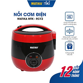 Mua Nồi Cơm Điện Mini MATIKA 1.2L MTK-RC12 - Hàng chính hãng