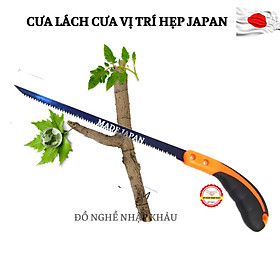 Cưa cành cầm tay mini JAPAN cưa lách cưa góc cây hẹp bằng thép không gỉ