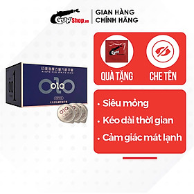 [Hộp 10 cái] Bao cao su OLO 0.01 Xanh - Siêu mỏng, mát lạnh, kéo dài thời gian