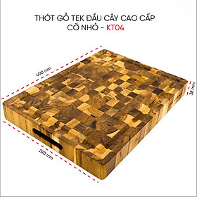 Thớt gỗ Teak đầu cây cao cấp KATANA cỡ nhỏ - KT04