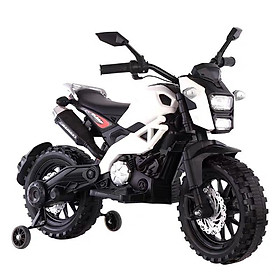 Xe máy mô tô điện 3 bánh DLS01 đồ chơi cho bé kiểu dáng thể thao (Đỏ-Trắng)