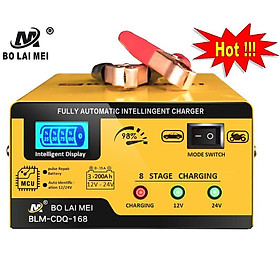 Máy sạc bình ắc quy ô tô xe máy 12V 24V 15A BOLAIMEI sạc các loại xe ô tô