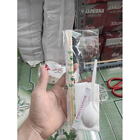 Mua Combo 4 trong 1 Tăm - Đũa - Thìa - Giấy( 100bộ)