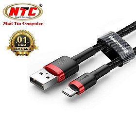 Mua Cáp sạc Baseus Cafule CALKLF-C19 dài 2m hỗ trợ 1.5A max dây bọc dù chống đứt truyền dữ liệu (nhiều màu) - Hàng Chính Hãng