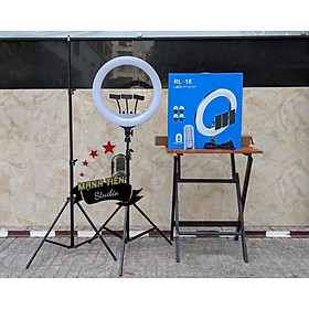Mua Đèn Livestream Size 54cm (Kèm Cả Chân Đỡ & Kẹp Điện Thoại)