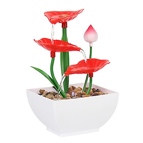 Tabletop Water Fountain Waterfall Ornament for Decoration Relaxation
