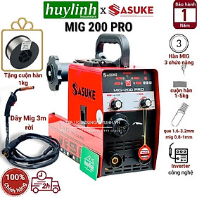 Mua Máy hàn Mig 3 chức năng SASUKE MIG 200 PRO- DÂY MIG RỜI 3M - CUỘN DÂY 1KG - 5KG