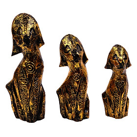 Bộ 3 Chú Chó Nhũ Vàng