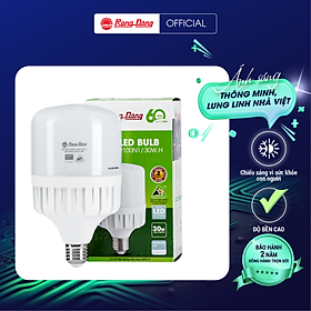 Bóng đèn led bulb trụ rạng đông model: led tr100n1/30w ss