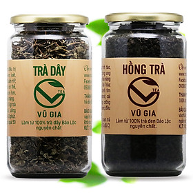 Combo Hồng Trà Cao Cấp 200g + Trà Dây 100g - Nguyên Chất Vũ Gia - Thanh nhiệt giải độc cơ thể, nguyên liệu nấu trà sữa thơm ngon.