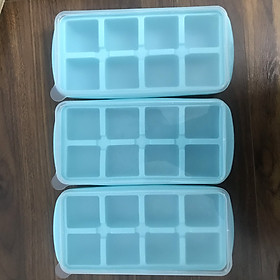 Mua Set 3 khay đá silicon có nắp đậy cao cấp - S3KD