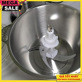 Mua Máy Xay Thịt Mini Cho Gia Đình - Cối Inox - Bạc Phối Đen - Giao Hàng Toàn Quốc
